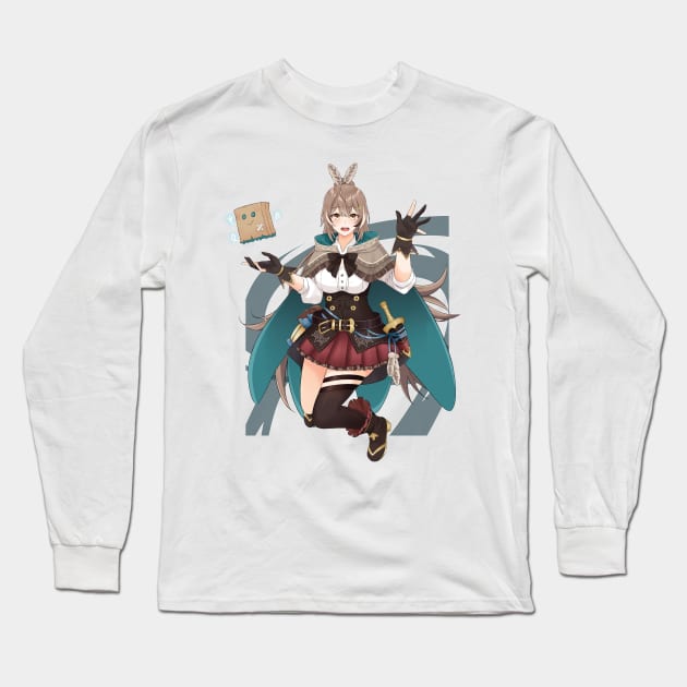 Nanashi Mumei - Hololive Long Sleeve T-Shirt by Araki Shop